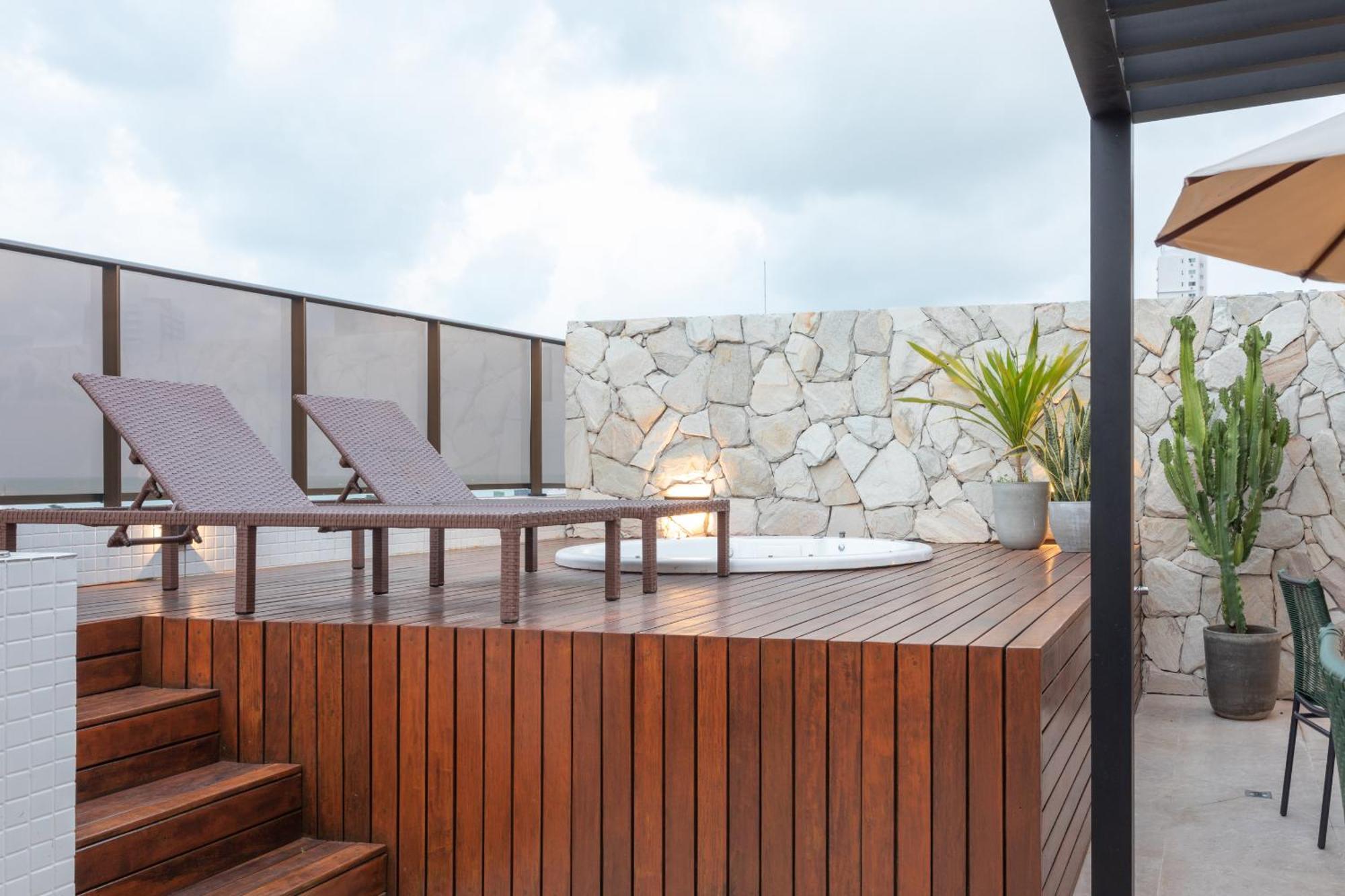 Cobertura Com Jacuzzi E Deslumbrante Vista Mar Lejlighed João Pessoa Eksteriør billede